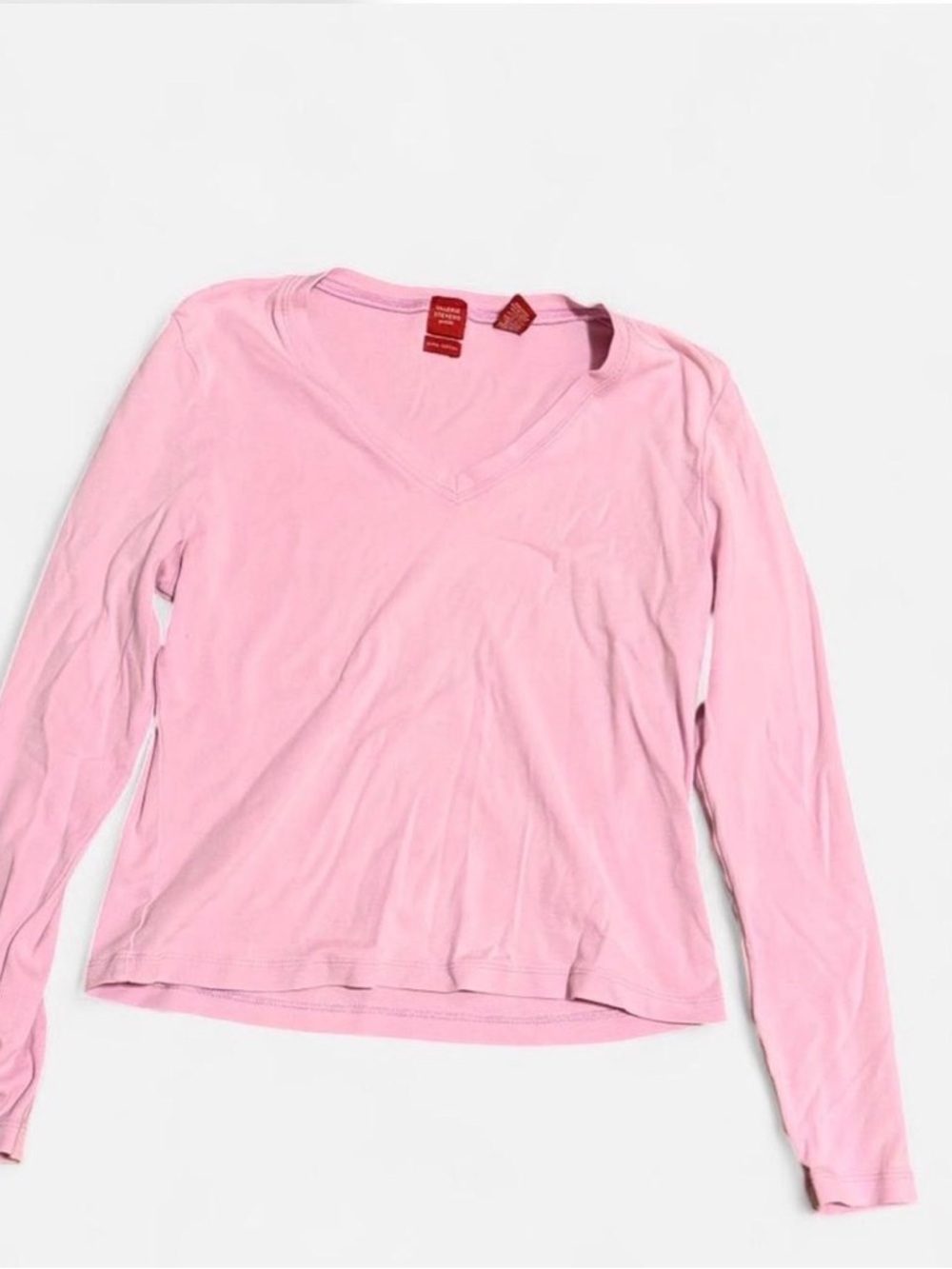Valerie Stevens Petite Light Lilac V-Neck Long Sleeve Tee